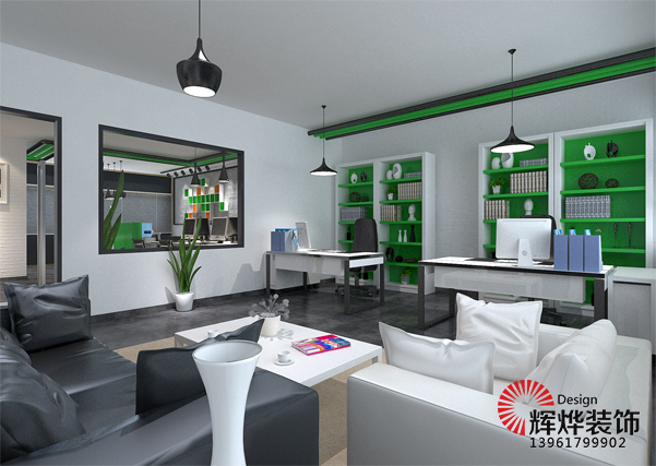 無(wú)錫辦公樓裝潢洽談區